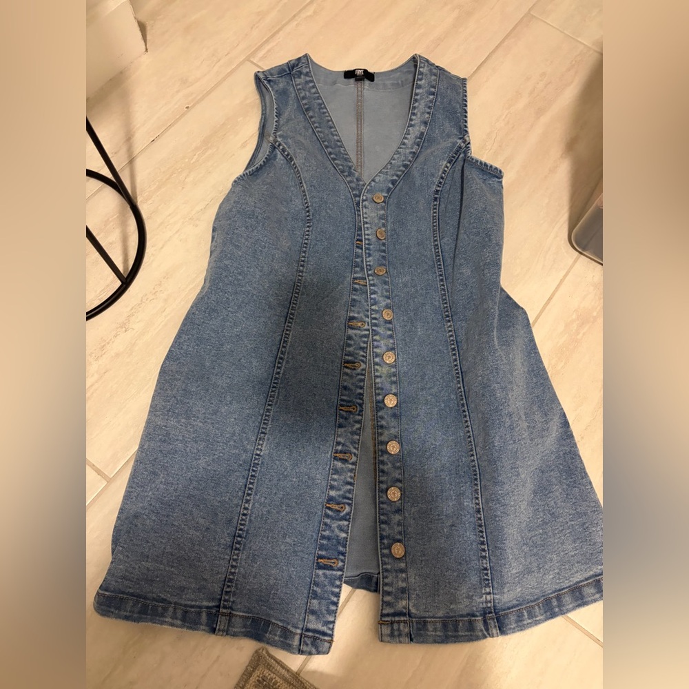 Frye Front Botton Jean Dress Size S